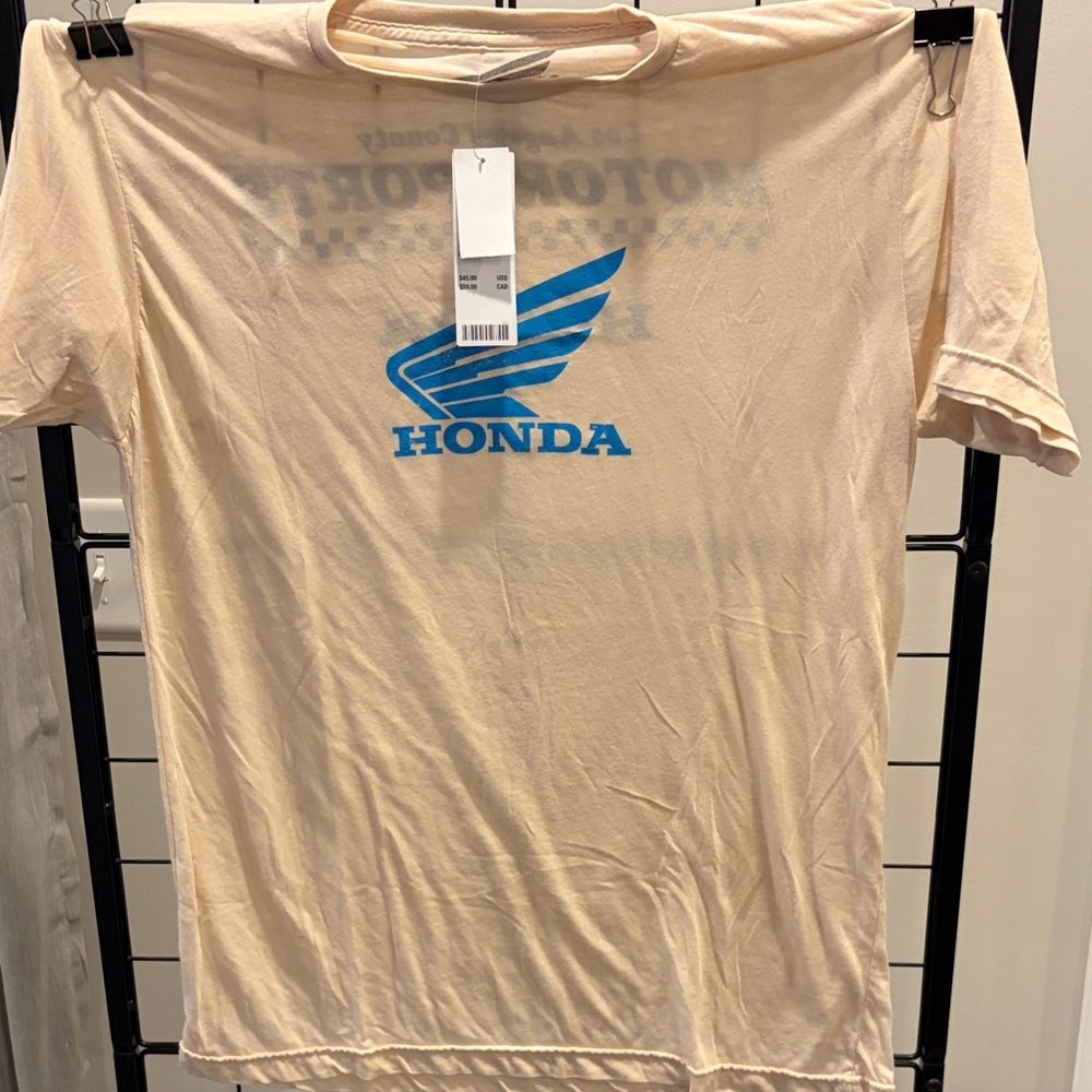 Honda Cream Short Sleeve Men's Tee